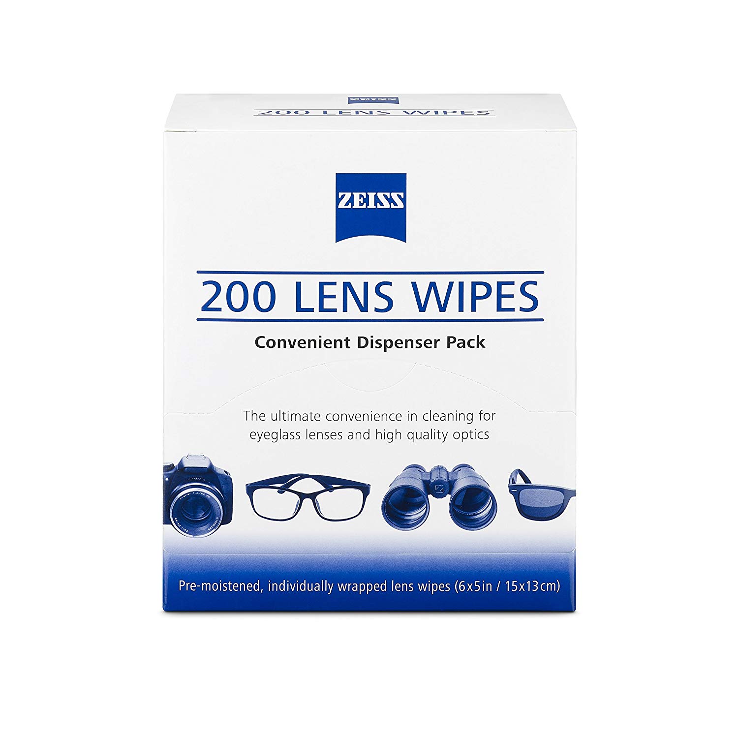 Giấy Zeiss Lens Wipes - Giấy lau Lens ống kính lens máy ảnh ống kính ống nhòm màn hình (Trắng)...