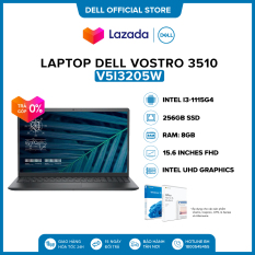 [12 – 14.12 l VOUCHER 500K] Laptop Dell Vostro 3510 15.6 inches FHD (Intel / i3-1115G4 / 8GB / 256GB SSD / Office Home & Student 2019 / Win 10 Home SL) l Black l V5I3205W l HÀNG CHÍNH HÃNG