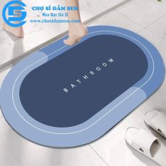 Thảm nhà tắm ovan siêu thấm, thảm chùi chân chống trượt nhanh khô, thảm chân silicon decor nhà tắm, nhà bếp G299-ThamNTOvan SHOP QUANG HIẾU CHUYÊN GIA DỤNG