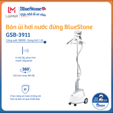 [Còn 969k-27-29.3] Bàn ủi hơi nước đứng BlueStone GSB-3911 1800W 1.6L phun hơi 30g/phút, 6 chế độ, giá treo xoay 360 độ và móc treo gập được – Bảo hành 2 năm – Hàng chính hãng