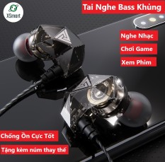 Tai nghe nhét tai QKZ AK2 Pro 2020 Âm bass mạnh mẽ chất lượng âm thanh HD nghe nhạc chơi game có micro đàm thoại tương thích điện thoại phone máy tính bảng pc laptop