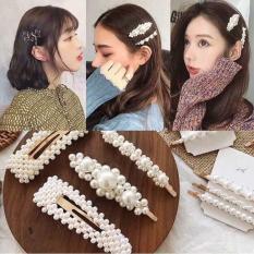 Set 4 kẹp tóc ngọc trai Hàn quốc Xinh Xắn cho bạn gái
