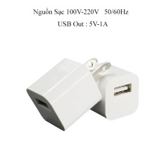 [HCM]Cóc sạc 1 cổng USB 5V 1A giành cho mọi thiết bị