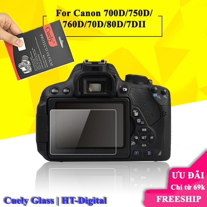 Miếng dán màn hình cường lực cho máy ảnh Canon 700D/750D/760D/70D/80D/7DII