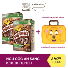 [Tặng hộp đựng đa năng] Combo 2 ngũ cốc ăn sáng Koko Krunch (hộp 330g)