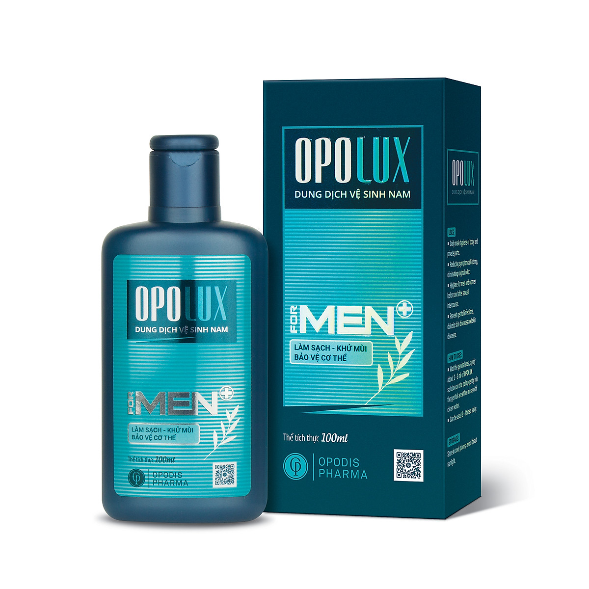 Dung dịch vệ sinh nam Opolux mùi thơm dễ chịu, quyến rũ giúp làm sạch, khử mùi, bảo vệ cơ...