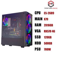 Bộ Máy Tính Xeon E5-2689 Ram 32Gb Ssd 120Gb Hdd 500Gb + Màn Hình 24 Inch