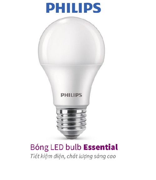 Bóng Philips LED bulb Essential E27 (5W,7W,9W,11W,13W) – E27 (3000K/6500K)