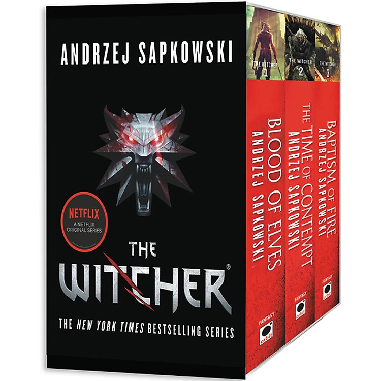 The Witcher Boxed Set Blood of Elves, The Time of Contempt, Baptism of Fire