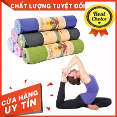 Thảm Yoga TPE Chất Liệu Cao Cấp – Thảm Yoga Đàn Hồi Cao – Độ Dày 6mm