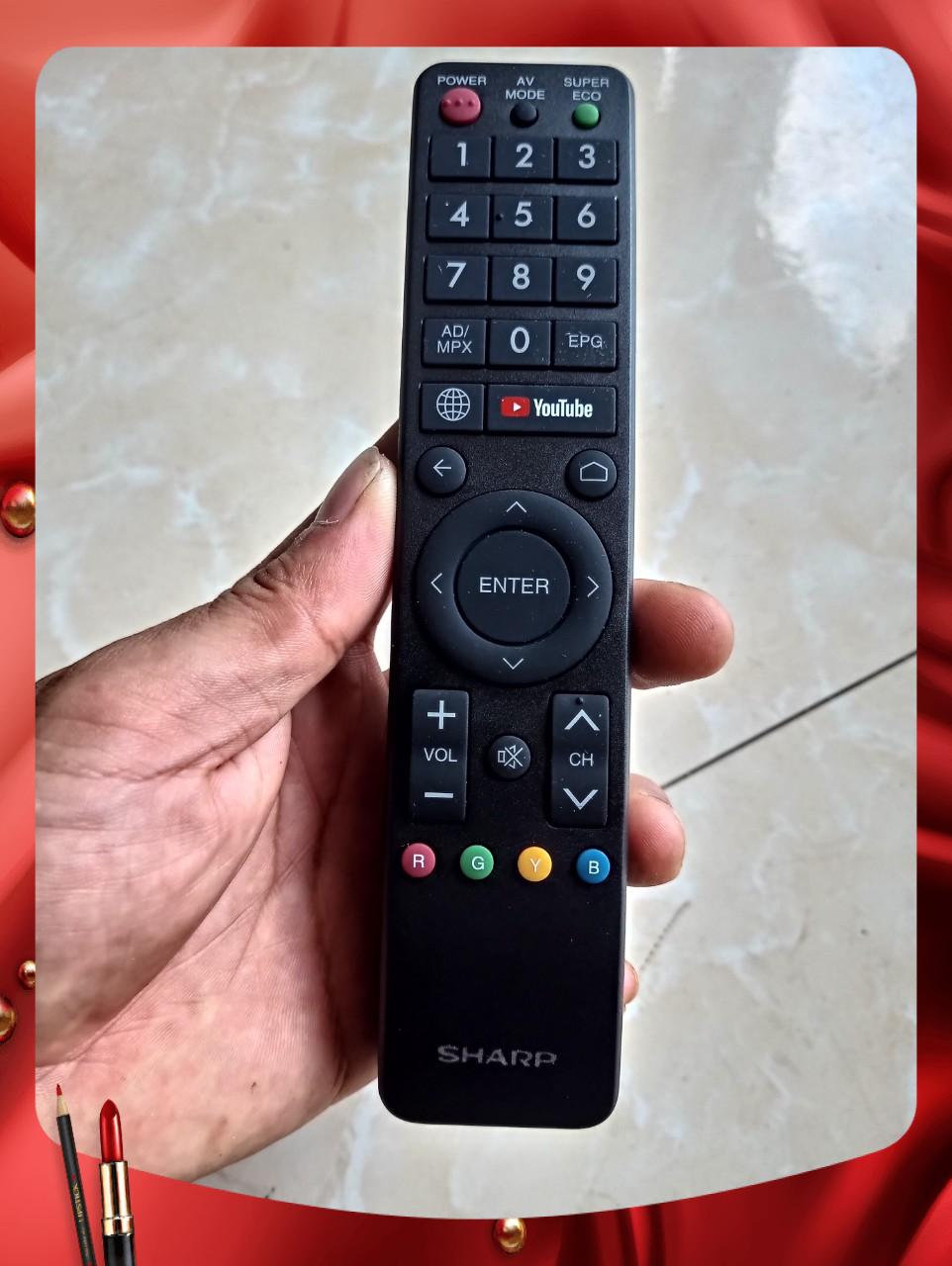Remote Điều khiển từ xa tivi Smart TV Sharp-Hàng chất lượng tốt,mới 100%-Tặng kèm PIN