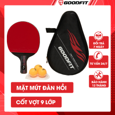 Vợt bóng bàn tặng kèm 3 bóng GoodFit cốt vợt 9 lớp đạt chuẩn chất lượng GF002TR