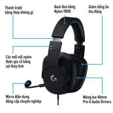 Tai nghe gaming Logitech G PRO với micro đẳng cấp Pro dành cho PC, PC VR, Mac, Xbox One, Playstation 4, Nintendo Switch