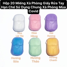 Hộp 20 Miếng Giấy Xà Phòng Loại Cao Cấp Có 6 Mùi Hương