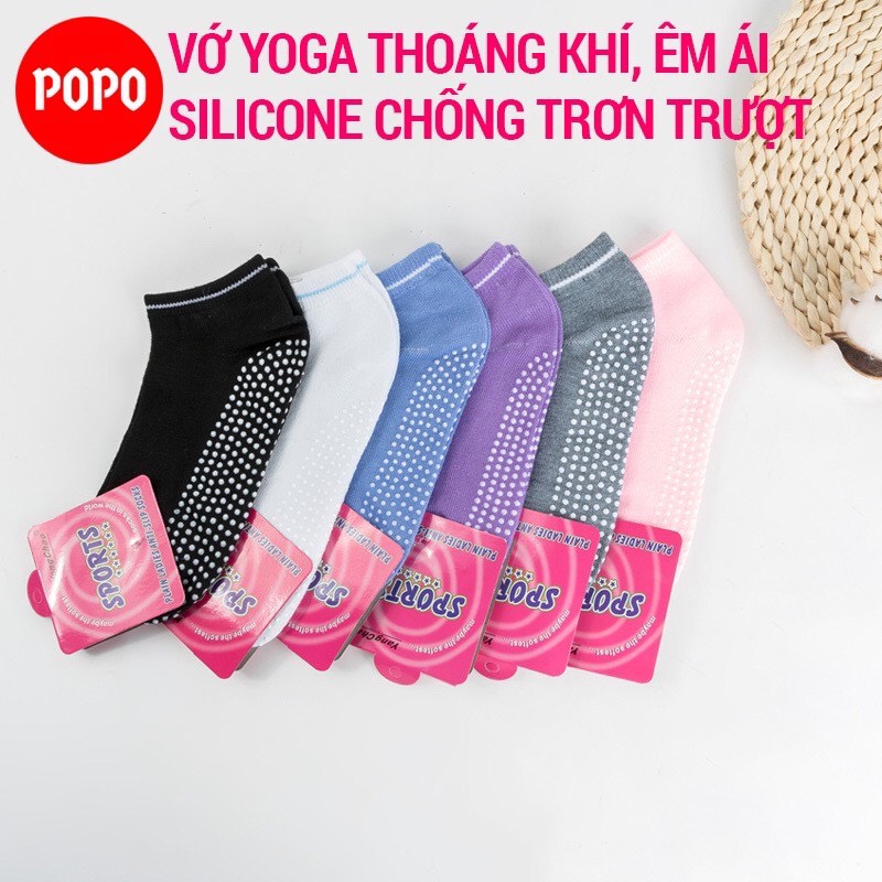Vớ tập Yoga chống trượt POPO YGS1 tất yoga chất liệu mềm mại thoáng khí
