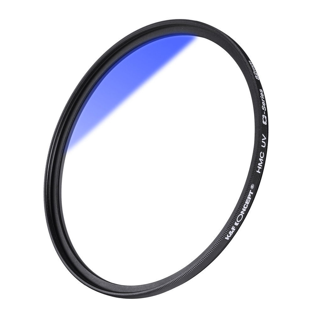 K&F Concept 37/40.5/43/46/49/52/55/58/62/67/72/77/82mm UV Filter Lens MC Ultra Slim Optics with Multi Coated Protection with Cleaning Cloth