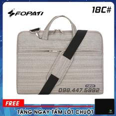 Túi Xách Chống Sốc Laptop, Macbook FoPaTi. Tiện Lợi Vừa Có Quai Đeo Vừa Chống Sốc. Mã 18C#. Tặng 1 Miếng Lót Chuột