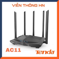 Bộ phát wifi tenda ac11 ac 1200 mp anten 6dbi/cpu 1GHz/ram 128 DDR3 phiên bản nâng cấp của tenda ac10 – model wifi 5 râu – bộ phát sóng kích sóng nối sóng khuếch đại wifi xuyên tường