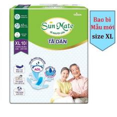 Combo 2 gói tã người lớn Sunmate G2+ size XL10 (Bao bì mới)