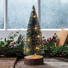 Cây Thông Noel lá cước có đèn led (30cm)