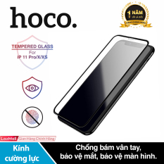 [ Mã giảm giá 60k cho đơn hàng từ 400k ] Kính cường lực Hoco G5 chống bám vân tay bảo vệ mắt độ cứng 2.5D dành cho iPhone 11 Pro/ iPhone X/ iPhone XS