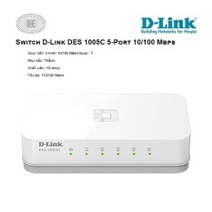 [HCM]D-Link Switch 5 cổng 10/100Mbps – Thiết bị chuyển mạch D-LINK DES-1005C – Hàng chính hãng