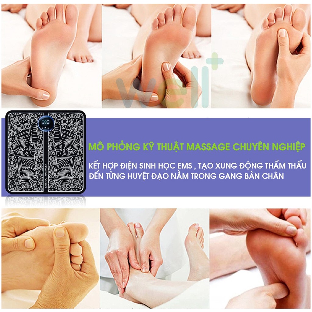 [HCM]Thảm Massage Chân EMS Thư Giãn Trị Liệu Nhức Mỏi-Máy massage bàn chân thiết bị massage bấm huyệt bàn chân...