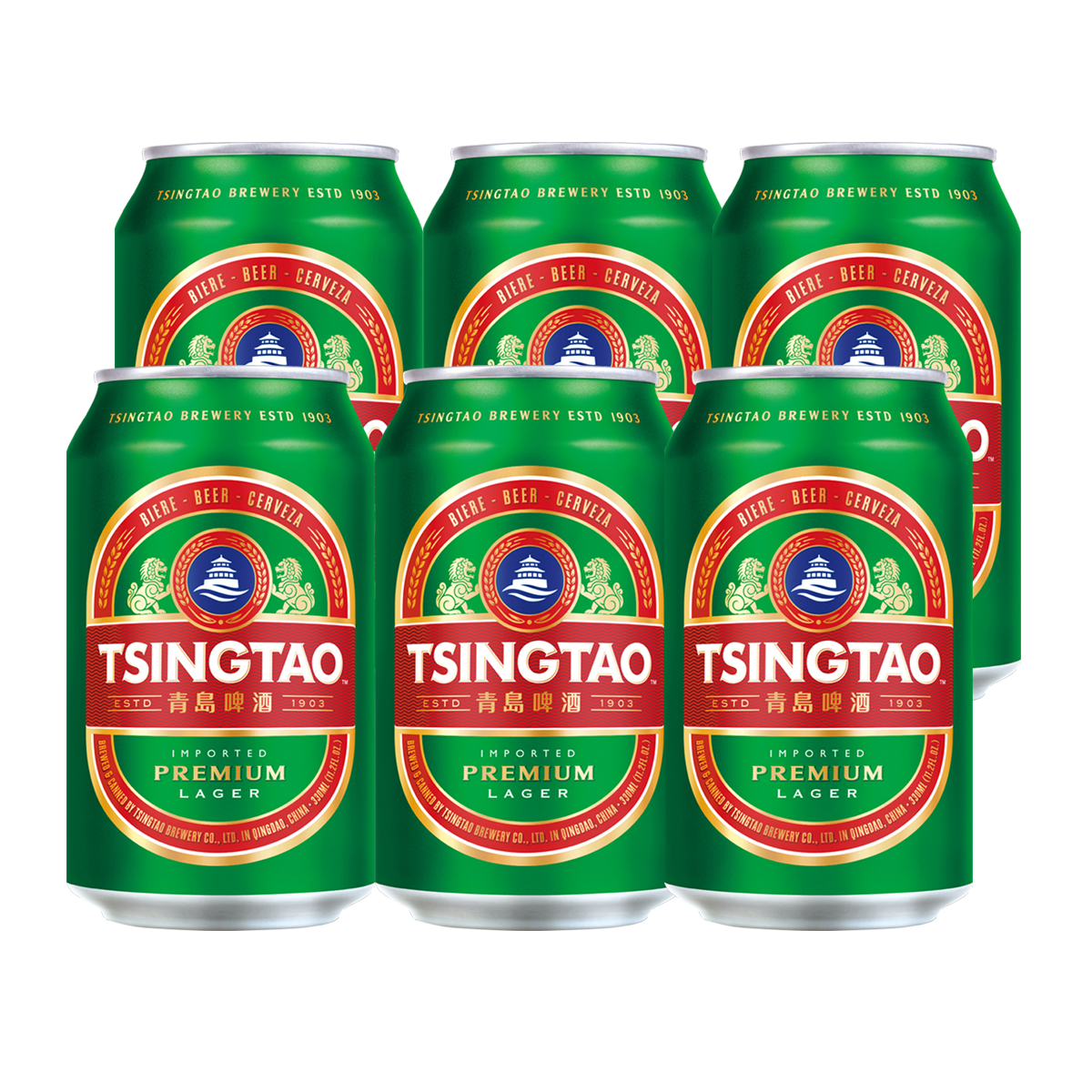 [TẶNG MỒI BÉN] Lốc 6 lon Bia Tsingtao Classic Lager - Độ cồn 5.0% - Bia Thanh Đảo Nhập khẩu...
