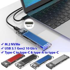 Box ổ cứng M.2 PCIe NVMe trong suốt – tản nhiệt – USB 3.1 Orico TCM2-C3
