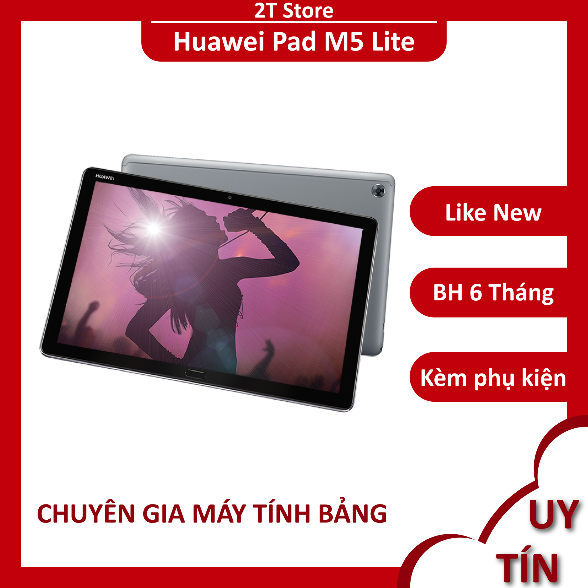 Máy tính bảng Huawei Mediapad M5 Lite màn hình rộng Full HD thiết kế âm thanh vòm sống động (Wifi)