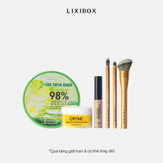 [HB Gift] Combo Túi, Kem Che Khuyết Điểm, Cọ môi, Cọ má hồng, Cọ tán phấn mắt, Sáp tẩy trang