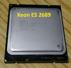 CPU Intel Xeon E5 2689 ( 2.60 GHz, 20M Cache, 8C/16T)