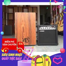 trống cajon AB cao cấp có lắp EQ chơi với loa