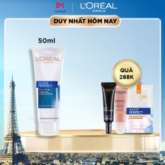 Sữa rửa mặt trắng da L’Oreal Paris White Perfect milk foam purifying & brightening 50ml