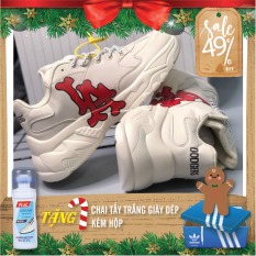 Giày thể thao MLB DODGERS IA chữ đỏ độn đế in 3D sắc nét không phai cực hot cho nam nữ couple || Best Shoes VN