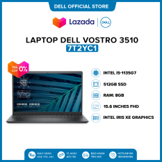 Laptop Dell Vostro 3510 15.6 inches FHD (Intel / i5-1135G7 / 8GB / 512GB SSD / Office Home & Student 2019 / Win 10 Home SL) l Black l 7T2YC1 l HÀNG CHÍNH HÃNG