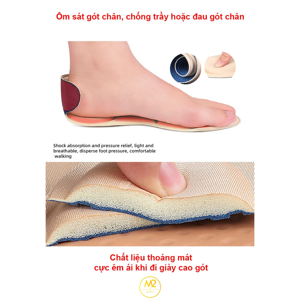 Cặp lót giày cao gót massage êm chân nguyên bàn (LGCG02)