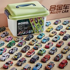 Thùng 30 ô tô đồ chơi chạy đà cót kéo lùi chất liệu hợp kim cao cấp cho bé tổng hợp nhiều loại xe – Lana Queen