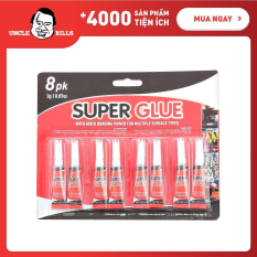 Bộ 8 ống keo dán đa năng Supper Glue UBL HY0043 dán được trên mọi bề mặt