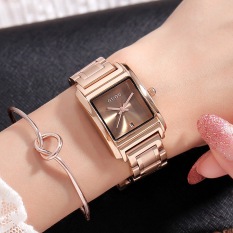 [ XẢ HÀNG ] Đồng hồ nữ GUOU mặt vuông dây thép vàng hồng sang trọng quý phái đồng hồ thời trang nữ XP-G8166