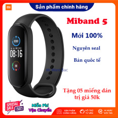 [Siêu Sales 12.12] Đồng Hồ Xiaomi Miband 5, Vòng đeo tay sức khỏe thông minh, bản nâng cấp của Miband 4 – Nguyên seal, mới 100% – Chống nước 5ATM, Theo dõi sức khỏe, Kết nối Bluetooth, Hỗ trợ tiếng Việt – Hàng chính hãng – BH 12 tháng