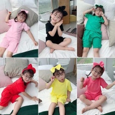 COMBO 5 bộ ngắn tay bé trai, gái | size 6-28kg | set bộ cotton mịn 100% cho bé. chất vải mịn mát thích hợp mặc mùa hè nóng nực