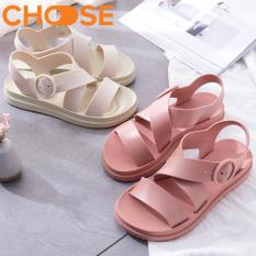 (HÀNG VỀ)Dép Quai Ngang Nữ Sandal Quai Hậu Màu Hồng, Da, Đen Phong Cách Nữ Sinh Ngọt Ngào 1801