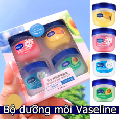 Bộ 1/4 son dưỡng môi dưỡng ẩm chăm sóc môi Vaseline Grace K – INTL