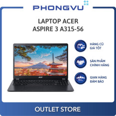 Laptop Acer Aspire 3 A315-56-37DV (NX.HS5SV.001) (i3-1005G1) (Đen) – Laptop cũ