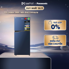 [Trả góp 0%] Tủ Lạnh 2 Cánh Panasonic 188 Lít NR-BA229PAVN – Kháng khuẩn tinh thể bạc Ag+ – Bảo hành chính hãng 12 tháng