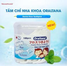 Lọ tăm chỉ nha khoa Oraltana 100 chiếc , tăm chỉ kẽ răng xuất Nhật , tăm chỉ đa sợi Oraltana phủ sáp siêu mảnh , làm sạch mảng bám , ngăn ngừa nha chu hôi miệng , mẫu mới 2019 phân phối trực tiếp từ nhà sản xuất