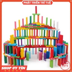 Đồ Chơi Gỗ DOMINO nhiều màu 120 chi tiết cho bé