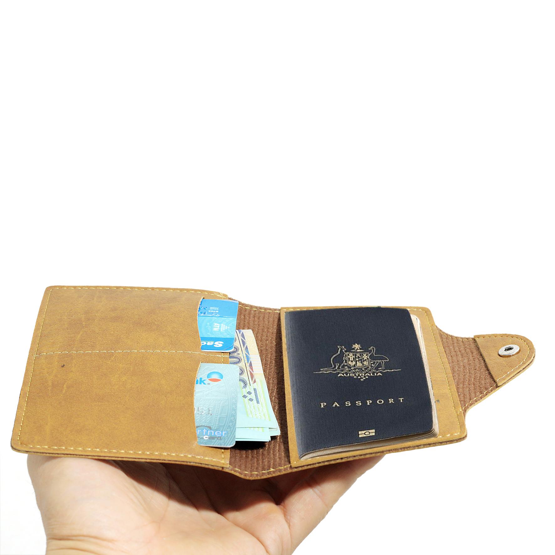 Ví da đựng passport hộ chiếu CNT VN19 cao cấp