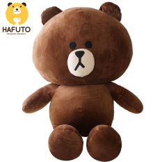 Gấu bông Hafuto | Gấu brown to khổ vải 1m size thật 80cm màu socola quà tặng cho bạn gái | đồ chơi trẻ em